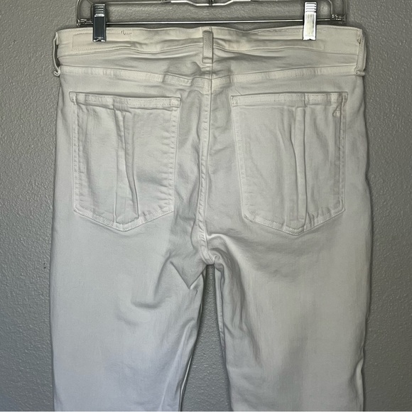 Rag & Bone Cate Midrise Skinny Denim Jeans Women 32 White Inseam 30 - Picture 5 of 9
